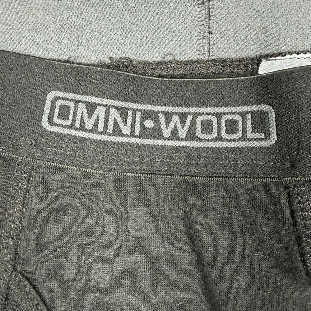 Omniwool Lot of 3 Mens Large Black Merino Wool‎ Blend Thermal Base Layer